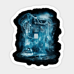 time and space storm Sticker